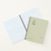 Botanische Dark Academia Minimalistische Tuinlezer Notitieboek (Binnen)