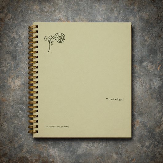 Botanische Dark Academia Minimalistische Tuinlezer Planner
