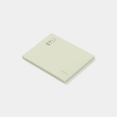 Botanische Dark Academia Minimalistische Tuinlezer Post-it® Notes (Schuin)