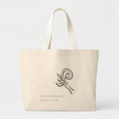 Botanische Dark Academia Tuin Leesgeschenk Grote Tote Bag (Voorkant)