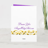 Botanische de Viooltjes van het viooltje danken u Bedankkaart (Achterkant)