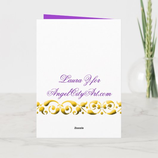 Botanische de Viooltjes van het viooltje danken u Bedankkaart (Achterkant)