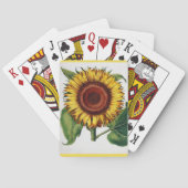 botanische - de zonnebloem, speelkaarten (Achterkant)