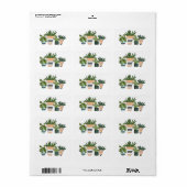 Botanische decoratieve Sticker (Full Sheet)