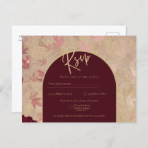  Botanische Deep Red Roses Weddenschap Gold Text