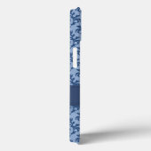 Botanische demask diep blauw Case-Mate iPhone case (Achterkant / Rechts)