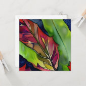  botanische | Denken aan je vriendschap Kaart (Voorkant / Achterkant in situ)