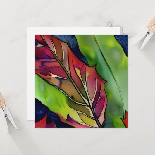 botanische | Denken aan je vriendschap Kaart (Voorkant / Achterkant in situ)