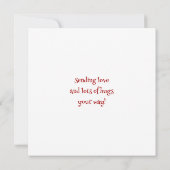  botanische | Denken aan je vriendschap Kaart (Achterkant)