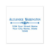 Botanische Divider Spacer #2 Naam Retouradres Zelfinktende Stempel (Design)