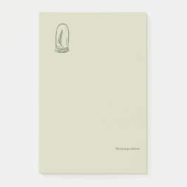 Botanische Donkere Academia Minimalistische Tuinle Post-it® Notes