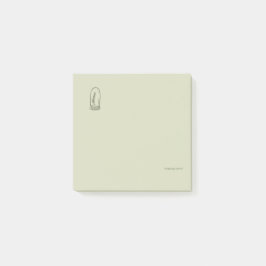 Botanische Donkere Academica Minimalistische Tuinl Post-it® Notes