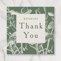 Botanische donkergrijs Cream Floral Modern Dank je