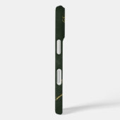 Botanische  donkergroen gouden naam Case-Mate iPhone case (Achterkant / Rechts)