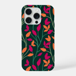 Botanische donkergroene bladeren Stout en levendig iPhone 15 Pro Case
