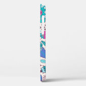 Botanische doodle bloemen, naadloos, textuur. Case-Mate iPhone case (Achterkant / Links)