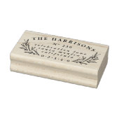  Botanische Douanenaam & Terugkeeradres Rubberstempel (Stempel)
