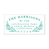  Botanische Douanenaam & Terugkeeradres Zelfinktende Stempel (Design)