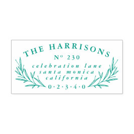  Botanische Douanenaam & Terugkeeradres Zelfinktende Stempel