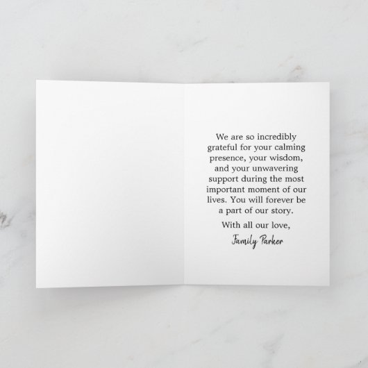 Botanische doula bedankt | Van nieuwe ouders (Binnen)