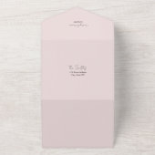 Botanische Dramatische Donkere Bloemen Bruiloft RS All In One Uitnodiging (Buitenkant)