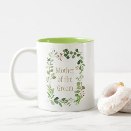 Botanische Dream Green laat moeder van de Groom ov Tweekleurige Koffiemok