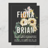 Botanische Dream Wedding Invitations Kaart (Voorkant / Achterkant)