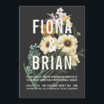 Botanische Dream Wedding Invitations Kaart<br><div class="desc">Botanische Dream Wedding Invitations. Boho,  bloem,  ,  modern,  chic met bouquet bloemen.</div>