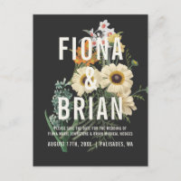 Botanische droom bruiloft Save the date Briefkaart