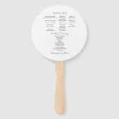 Botanische droom Eucalyptus laat RONDE fans achter Handwaaier (Achterkant)