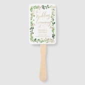 Botanische droom groen Eucalyptus programma fans Handwaaier (Voorkant)