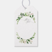 Botanische Droom Groen Gift Label Zitplaatsen Kaar Cadeaulabel (Voorkant)