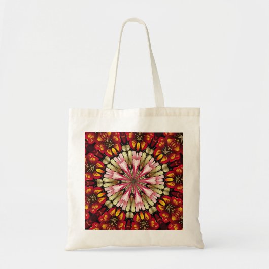 Botanische Droom Mandala Tote Bag (Voorkant)