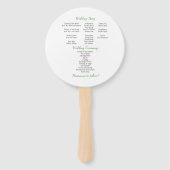 Botanische droom RONDE Fans Handwaaier (Achterkant)