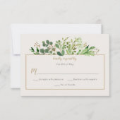 Botanische droom Rustic Greenery Bleek Ivory RSVP (Voorkant)