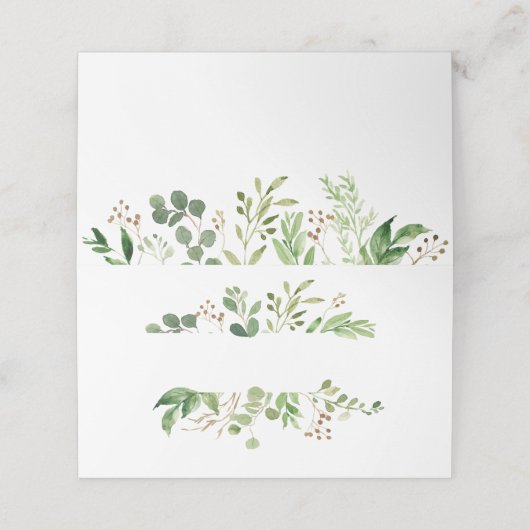 Botanische droom rustieke groene plaats kaarten plaatskaartje (Buitenkant ongevouwen)