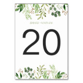 Botanische droom rustieke groene tafel Kaarten (Achterkant)