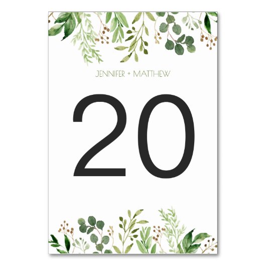 Botanische droom rustieke groene tafel Kaarten (Voorkant)