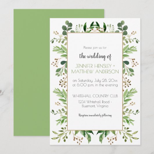 Botanische droom Verticaal Lijst met roestvrijheid Kaart (Voorkant / Achterkant)