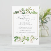 Botanische droomgroene en gouden bruine bladeren | kaart (Staand voorkant)