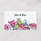 Botanische druiven en bessen Visitekaartje (Voorkant)