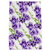 Botanische Duranta Skyflower paarse bloemkunst Medium Cadeauzakje (Achterkant)