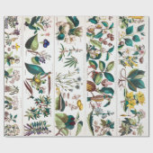  botanische educatieve kaart cadeaupapier (Vlak)