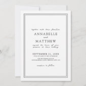 Botanische Eenvoudige Gele Wildflower Boho Wedding Kaart (Voorkant)