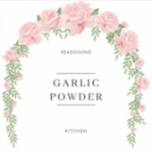 Botanische Eenvoudige minimale keukenkrabbers Sticker (Voorkant)