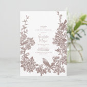 Botanische Eerste Communie Uitnodiging (Staand voorkant)