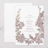 Botanische Eerste Communie Uitnodiging (Voorkant / Achterkant)