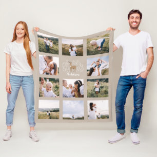 Botanische eiervernis van rendieren 11 foto modern fleece deken