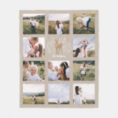 Botanische eiervernis van rendieren 11 foto modern fleece deken (Voorkant)