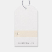 Botanische eiland Bloemen Teenslippers Prijs Label Cadeaulabel (Achterkant)